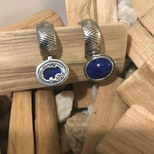 Carolyn pollack Relios lapis sterling 925 silver reversible